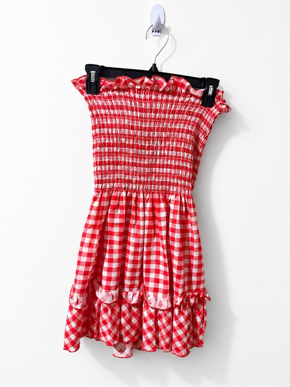 International Ladies Garment Workers
Union Label RARE VINTAGE RED GINGHAM